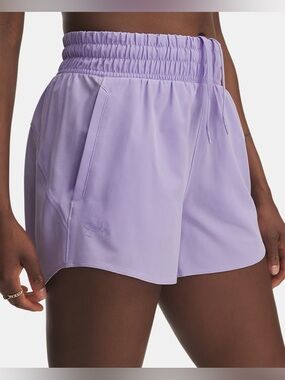 NWT Under Armour Vanish 3” Lilac Purple High Waist Athletic Running Shorts